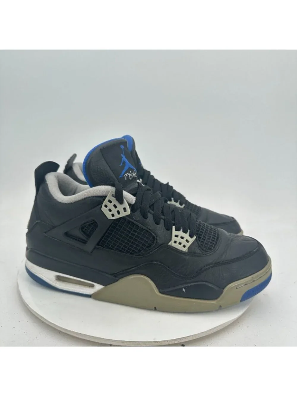 Nike Air Jordan 4 Retro Motorsports Alternate Men Size 11 308497-006 Black Shoes